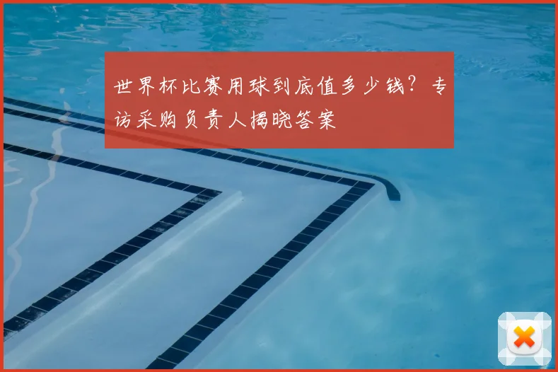 世界杯比赛用球到底值多少钱？专访采购负责人揭晓答案